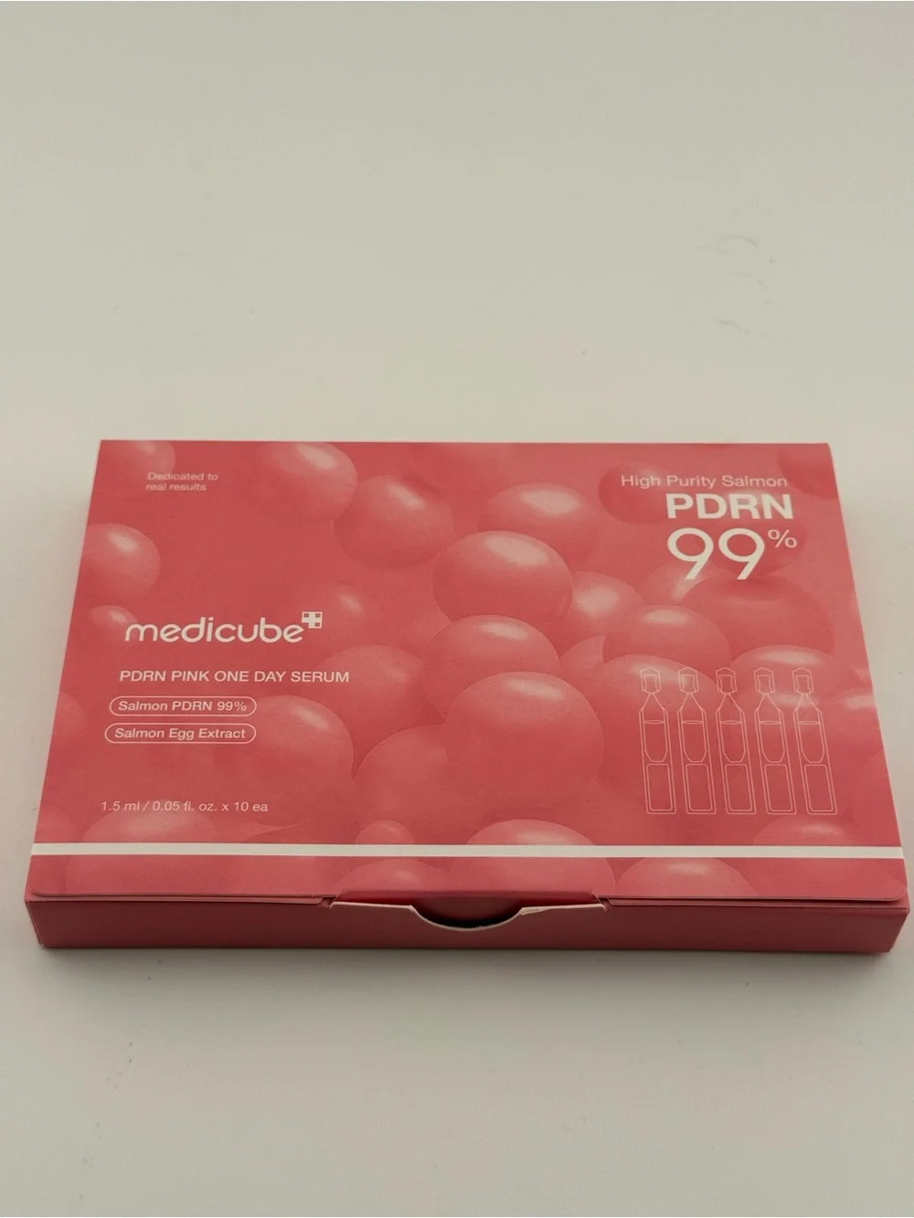 Medicube PDRN Pink One Day Serum - High Purity Salmon PDRN 99% Ampoules (10x 1.5